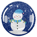 Snow Globe 43" Winter Wonderland Snow Tube Filled with foam Snow & Holographic Glitter by Snow Candy