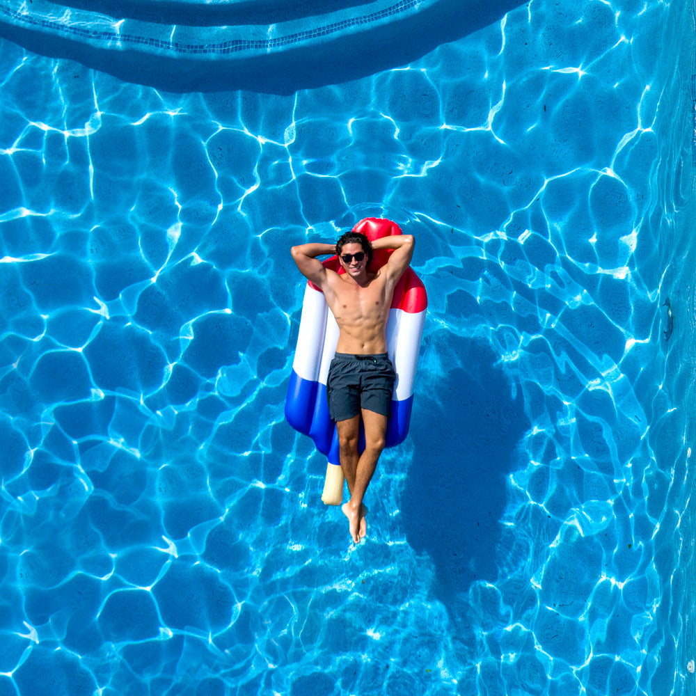 Rocket Pop Inflatable Giant Red, White & Blue Raft