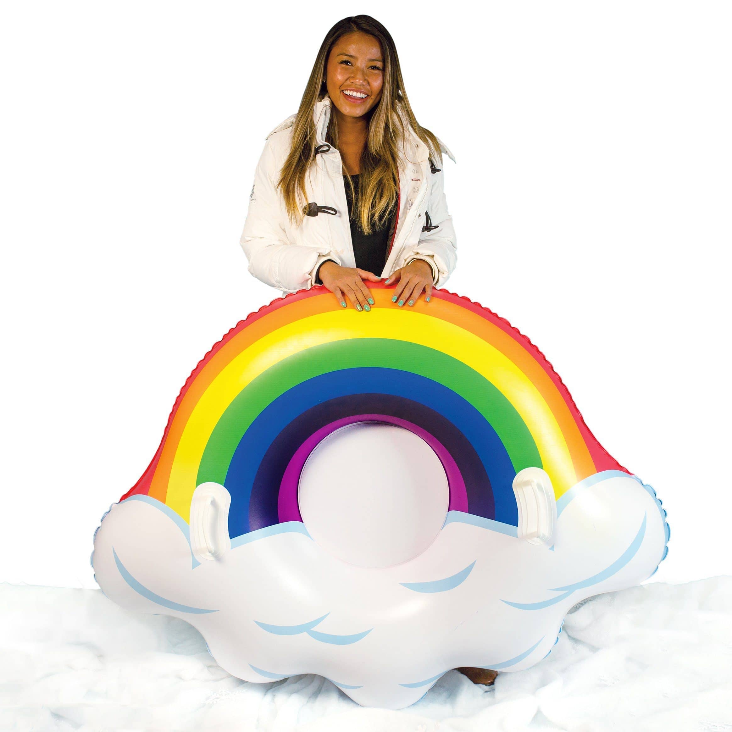 Inflatable Snow Tube Arctic Rainbow Jumbo Size SnowCandy